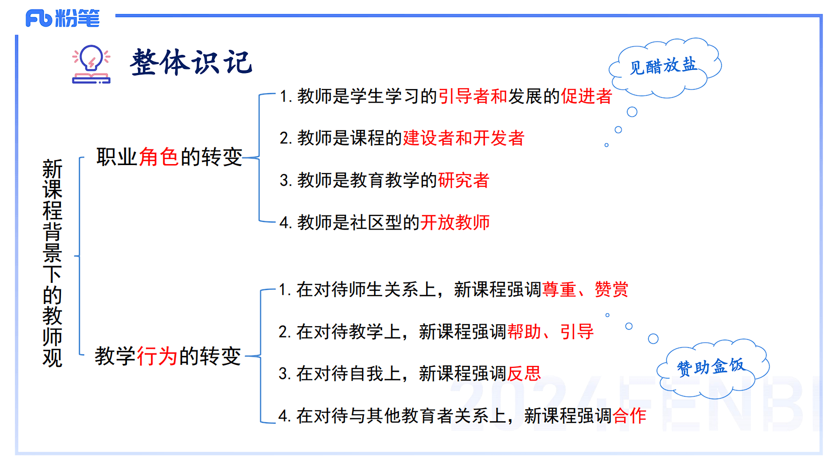 新课改下的教师观整体识记